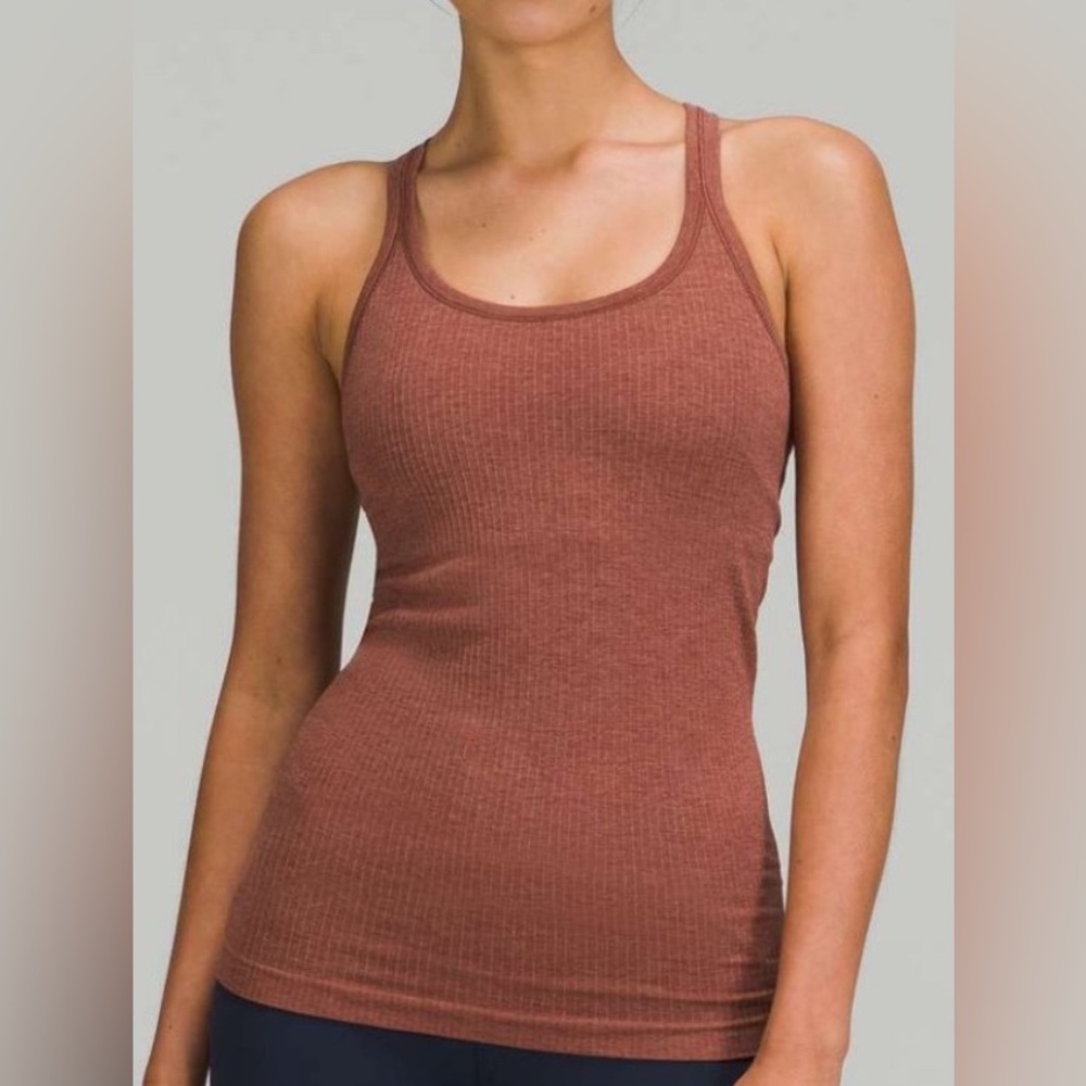 Lululemon Ebb to Street Ribbed Tank Top, size 8 Like new!